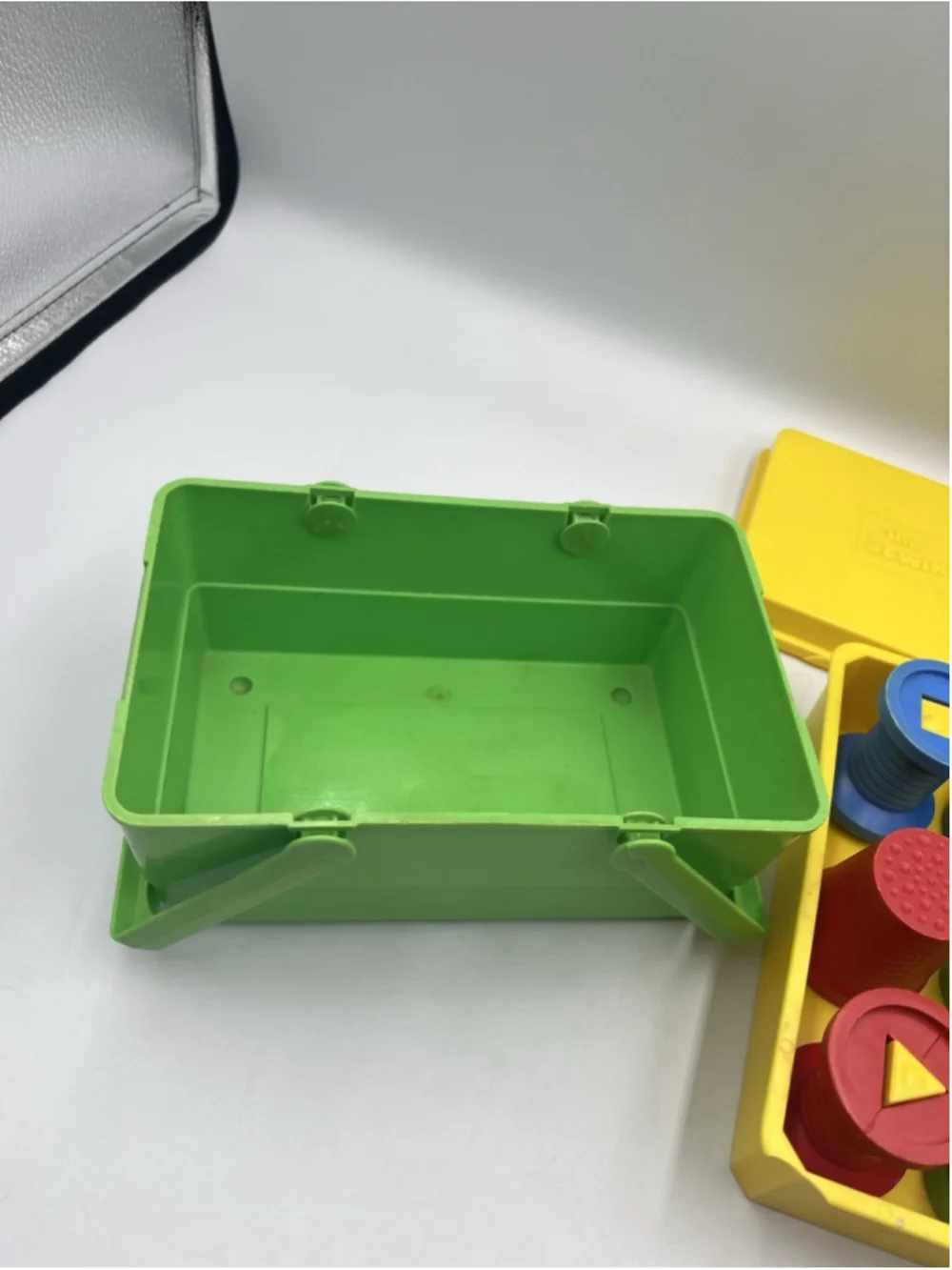 The Sewing Basket Vintage 1970s Childrens Guidance Learning Toy w/Shapes-Buttons
